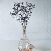 Pink glass decanter