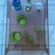 table plexi fumé a roulette