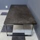 Slate and chrome coffee table by Dr Peter Daenert, 1970s.