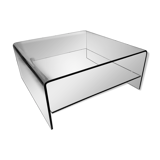Glass coffee table