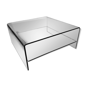Glass coffee table