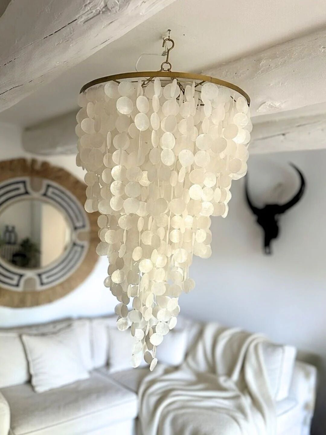Balinese artisanal lustre in mother-of-pearl - Amber
