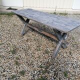 tAble vintage wooden farmhouse 2m, X feet