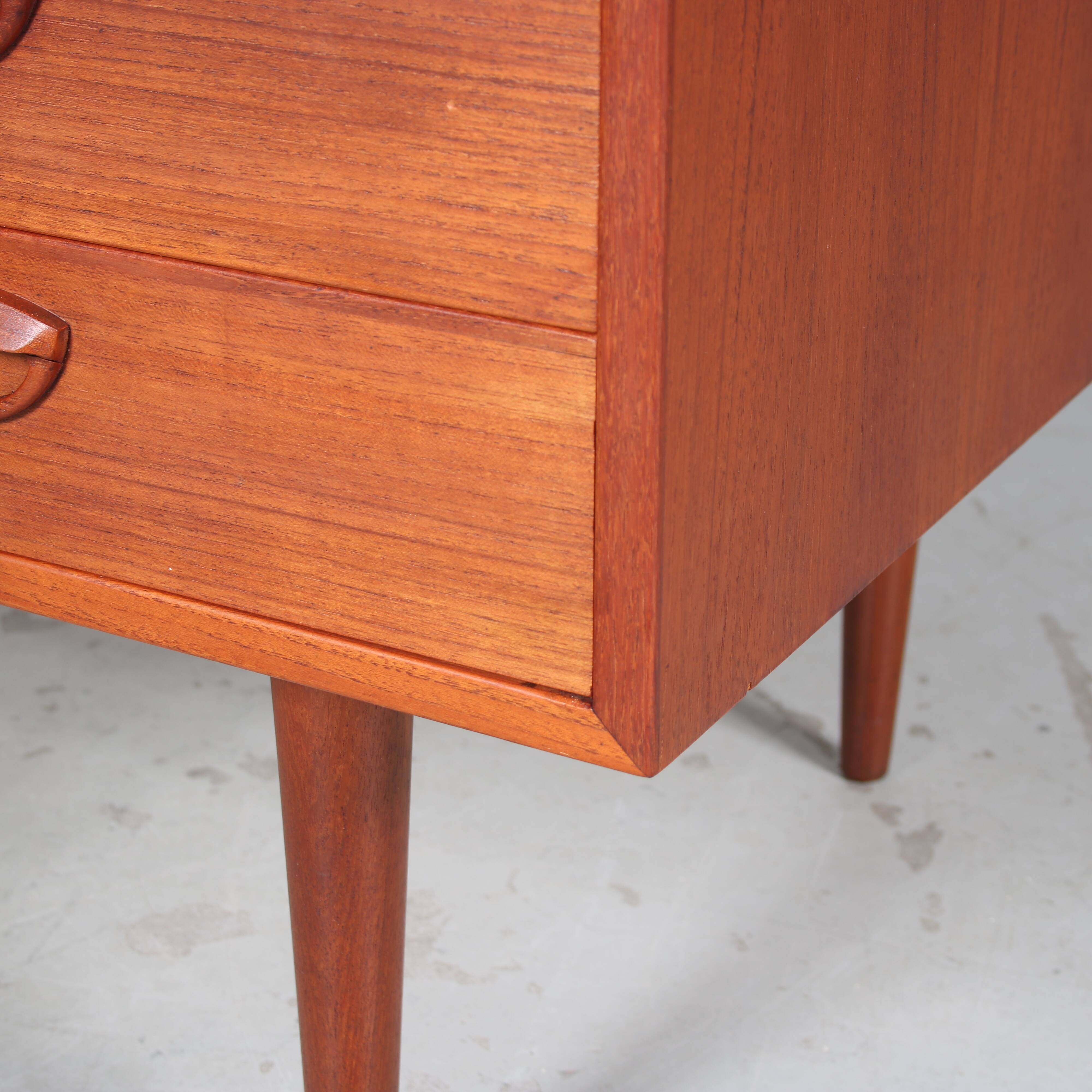 1960s Drawer cabinet by Kai Kristiansen for Feldballes Mobelfabrik, Denmark