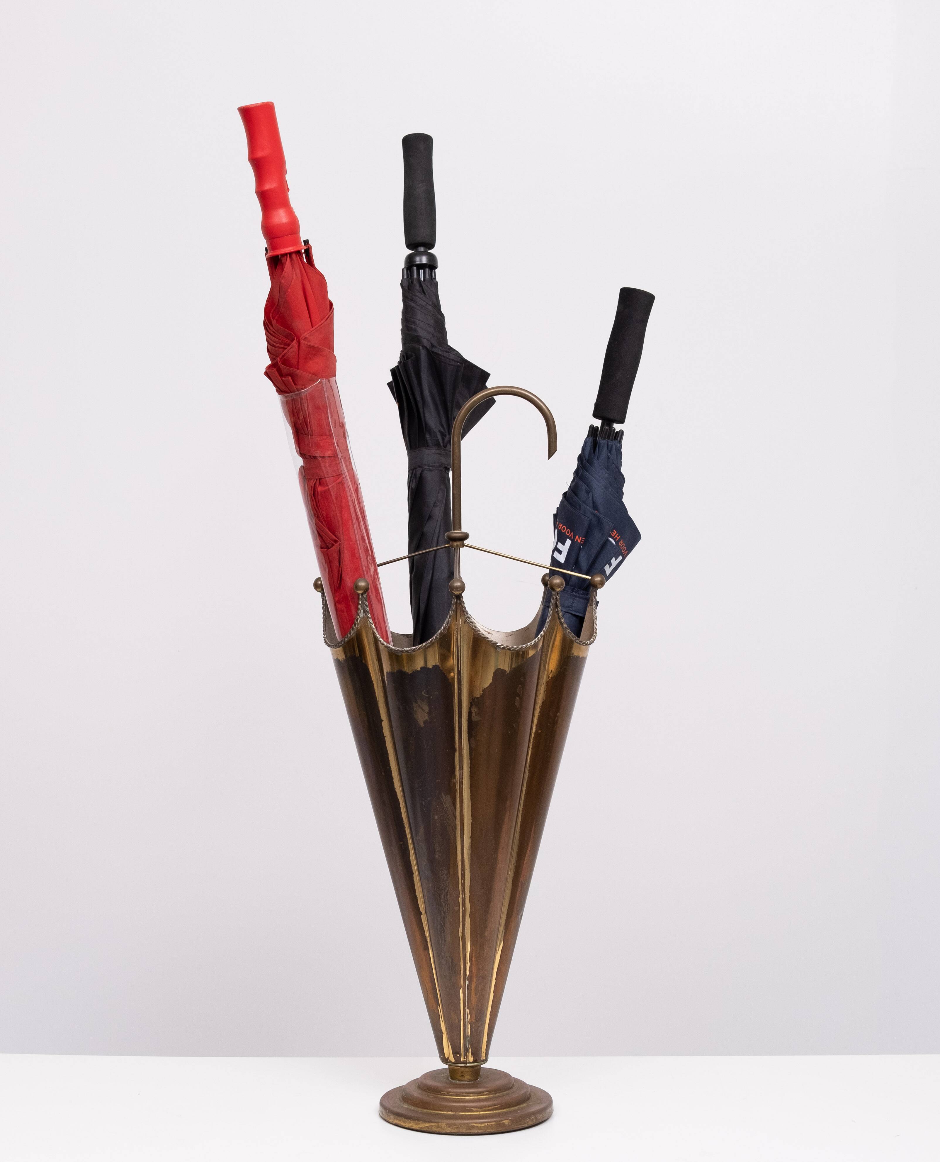 Brass Umbrella Umbrella stand 1950s France