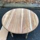 19th century Louis Philippe extendable round dining table, restored in wood, 230