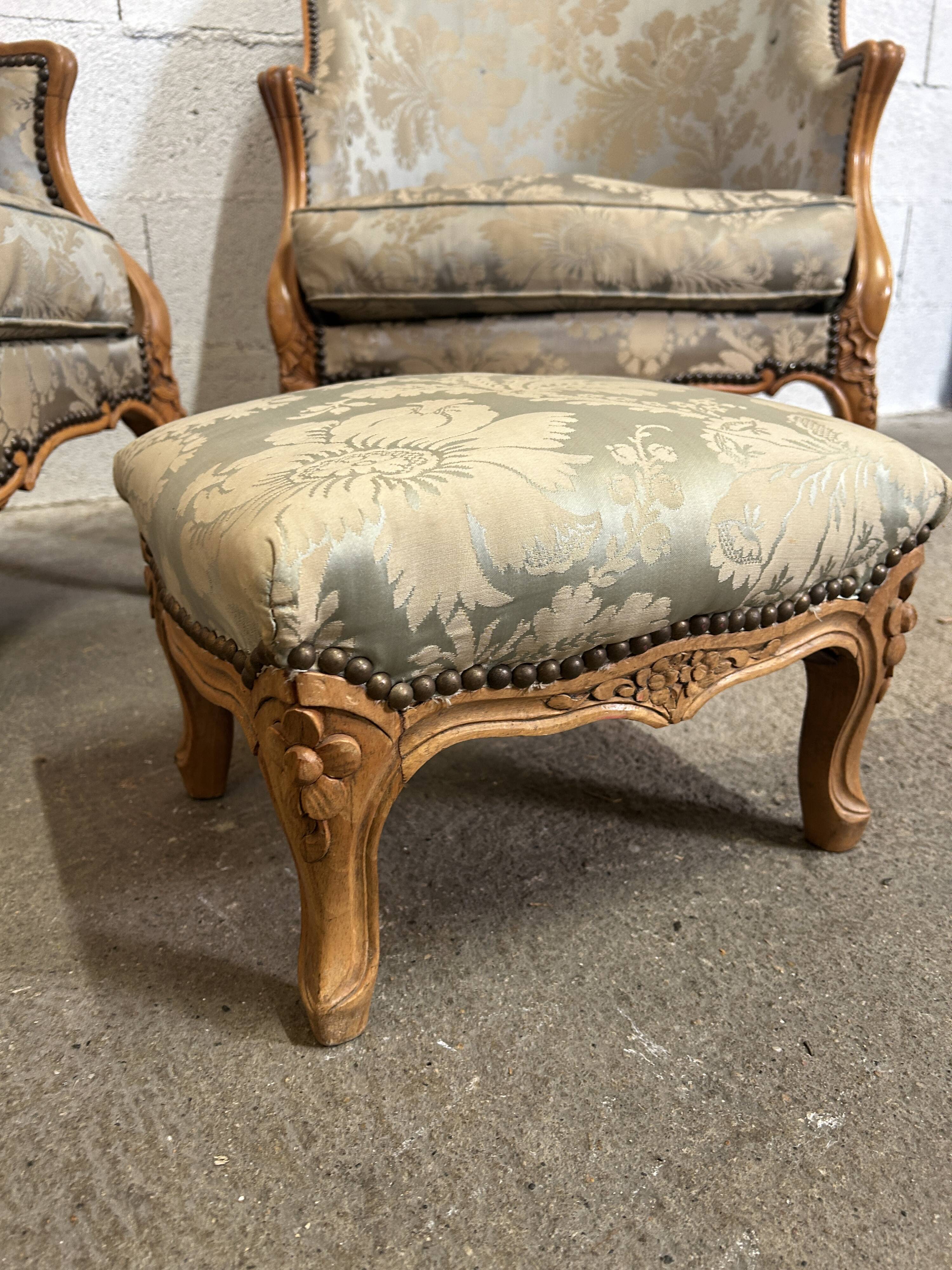 Pair of Louis XV armchairs