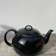 Black fine porcelain teapot