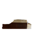Bed with integrated bedside in rosewood and parchment, art deco period, twentieth century