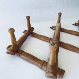 Ancien porte manteau mural en bois