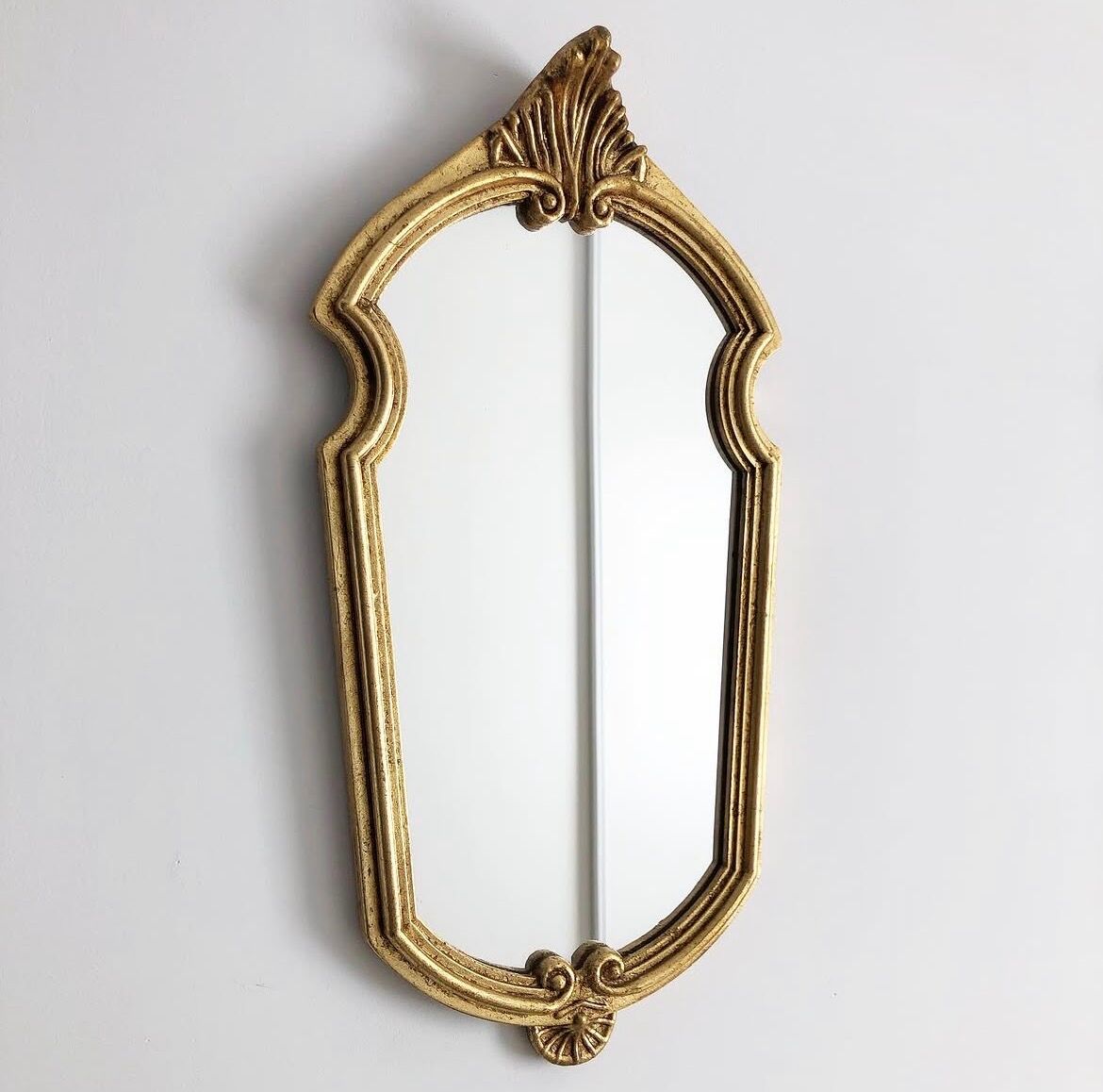 Vintage gold mirror