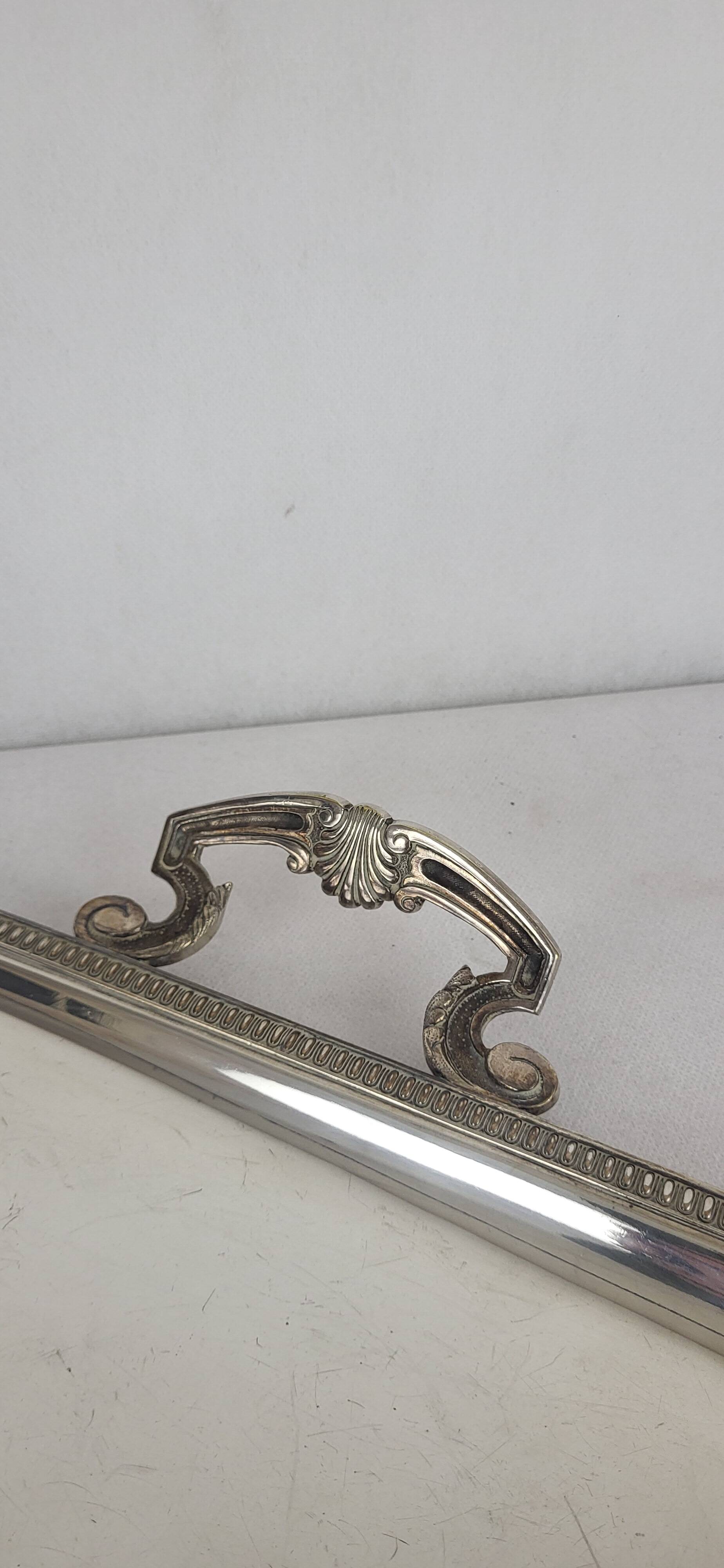 Silver-plated tray Louis XV - Georges Delahaye