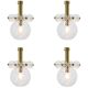 Set of four Midcentury Chandeliers Kamenicky Senov, 1970s