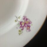 Set de 6 assiettes en porcelaine décor orchidée