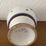 Italian majolica ceramic pitcher / jug signed