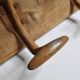 School wall coat rack, old, 5 hooks, 81 cm