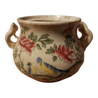 Sarreguemines earthenware pot