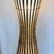 Lampadaire vintage bambou et rotin