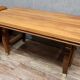 Table de salle a manger époque Art Déco en acajou blond vers 1950