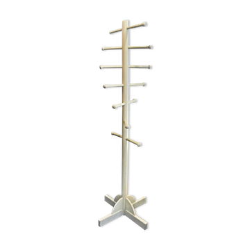 Lacquered wooden coat rack by Ettore Sottsass for Poltronova Italia 60s