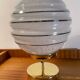 Table lamp globe vintage glass clichy glass