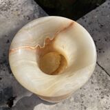 Vintage onyx vase, 1970s, 25 cm