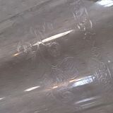 Verres cristal ciselé fleur