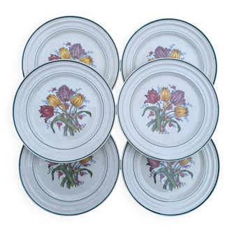 6 Villeroy and Boch dessert plates