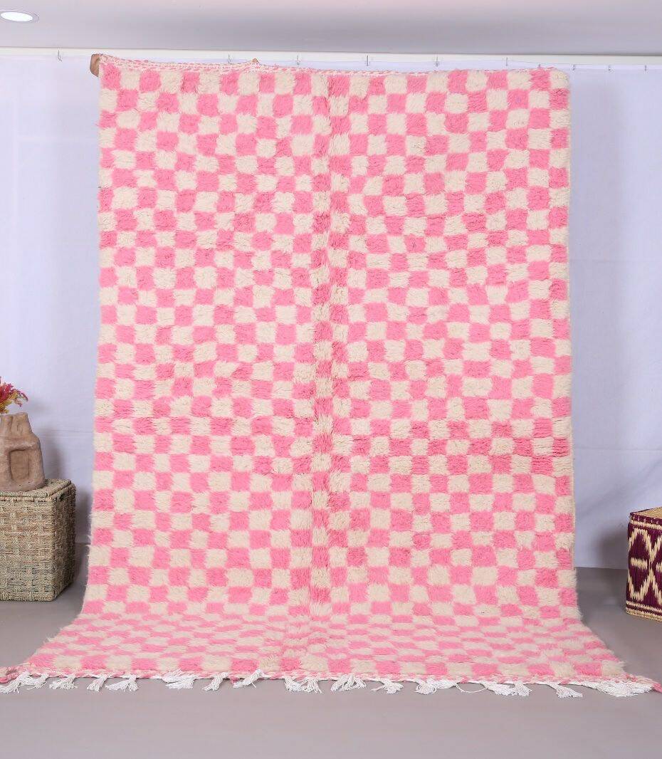 Handmade wool Berber rug 250x150 cm