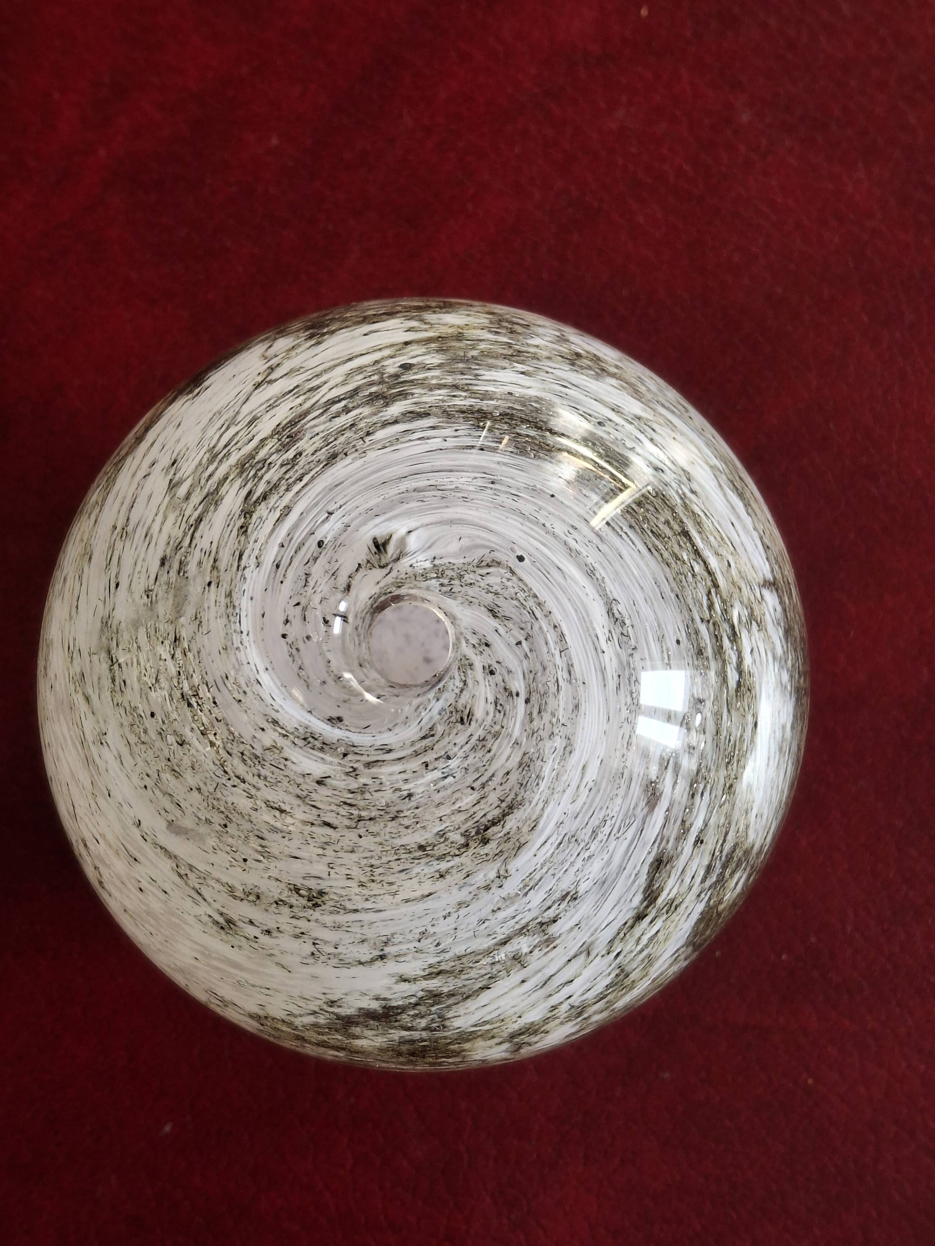 Yonel Faure signed blown glass soliflore vase