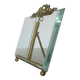 Napoleon III photo frame in brass and beveled glass