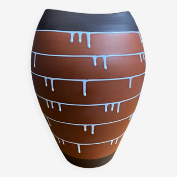 Vase par Ilkra Edelkeramik designer Ernst Werner 1960s