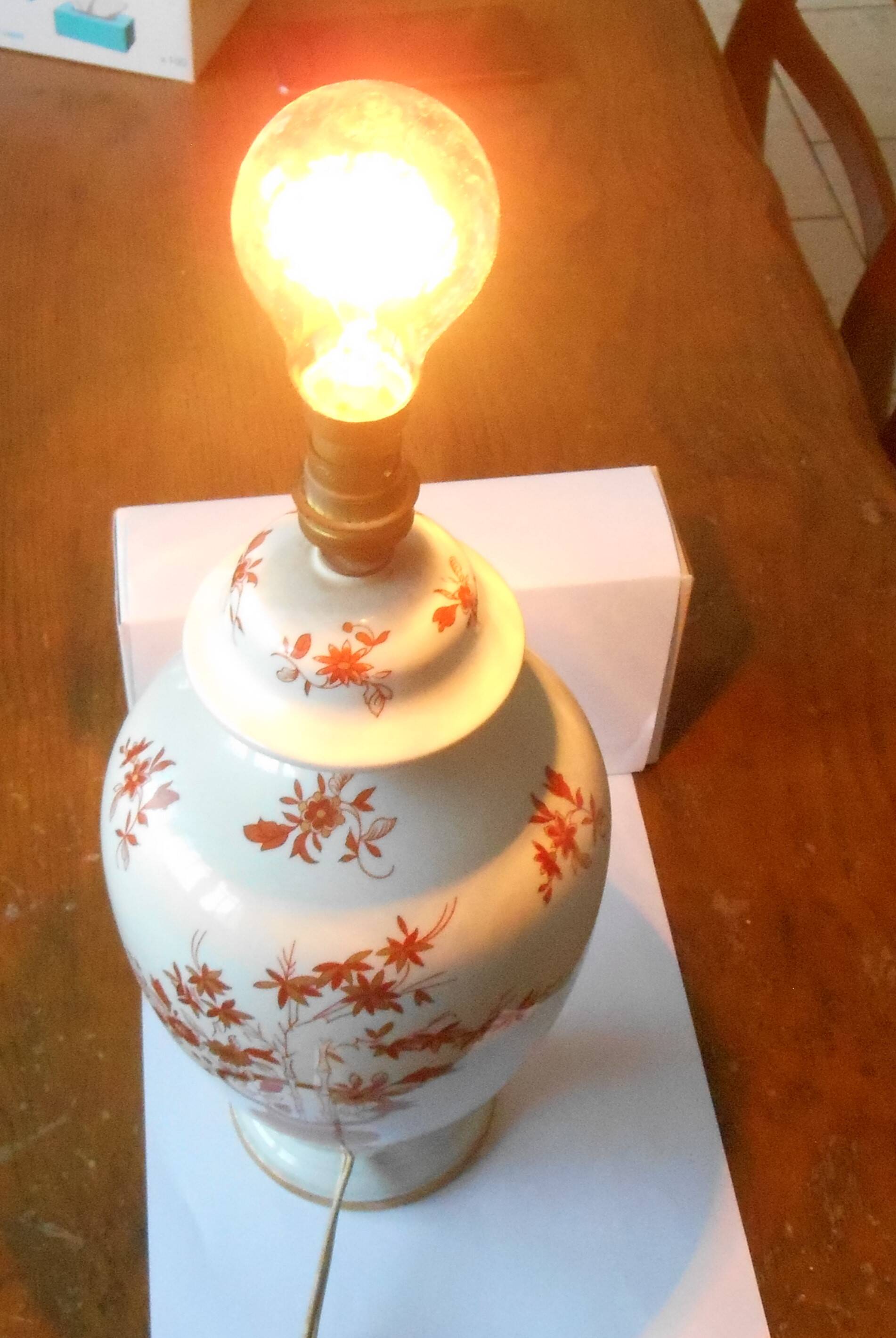 Paris porcelain lamp