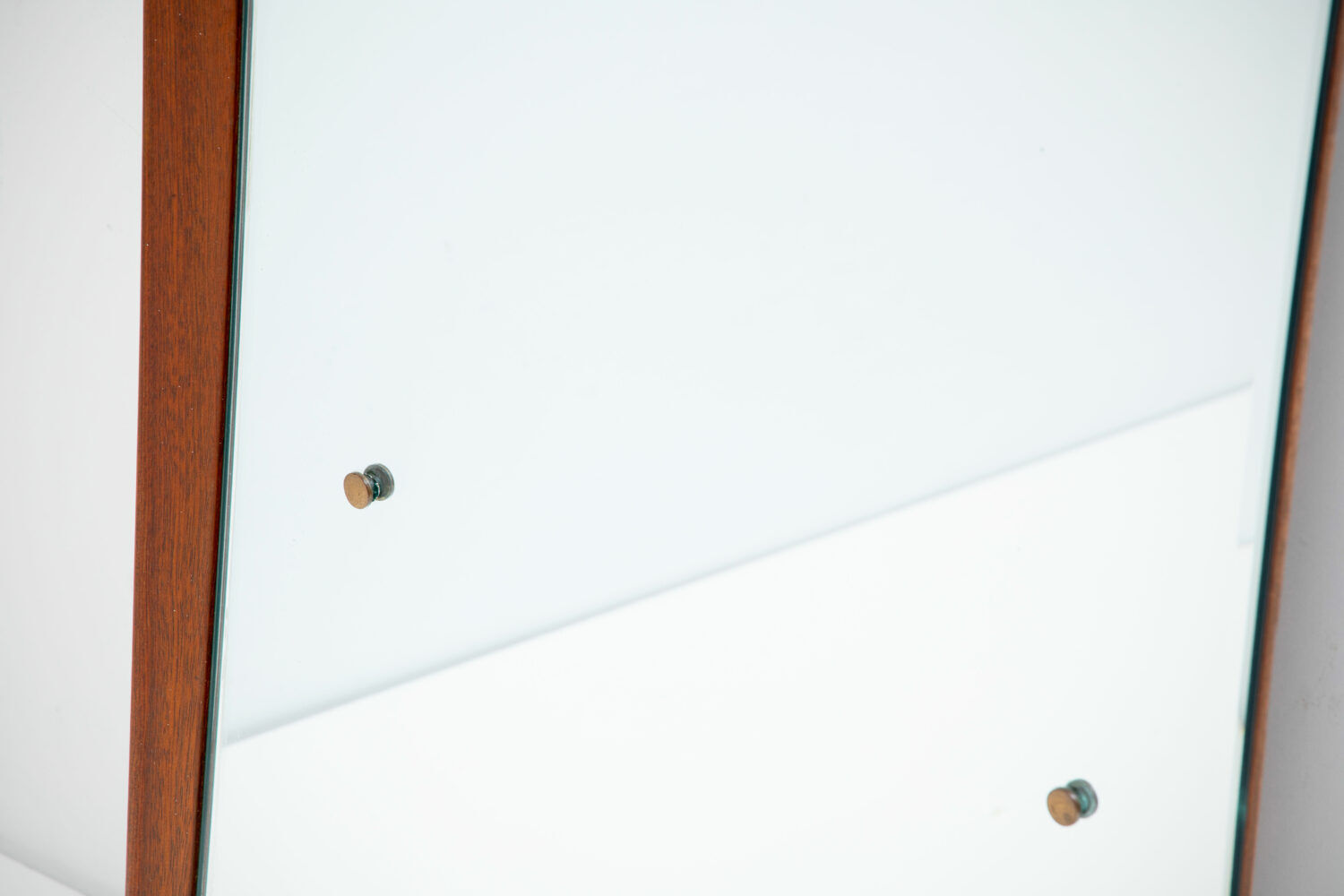 Scandinavian vintage rectangular teak mirror, 1960