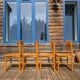 4 solid pine chairs by Rainer Daumiller - 1970s