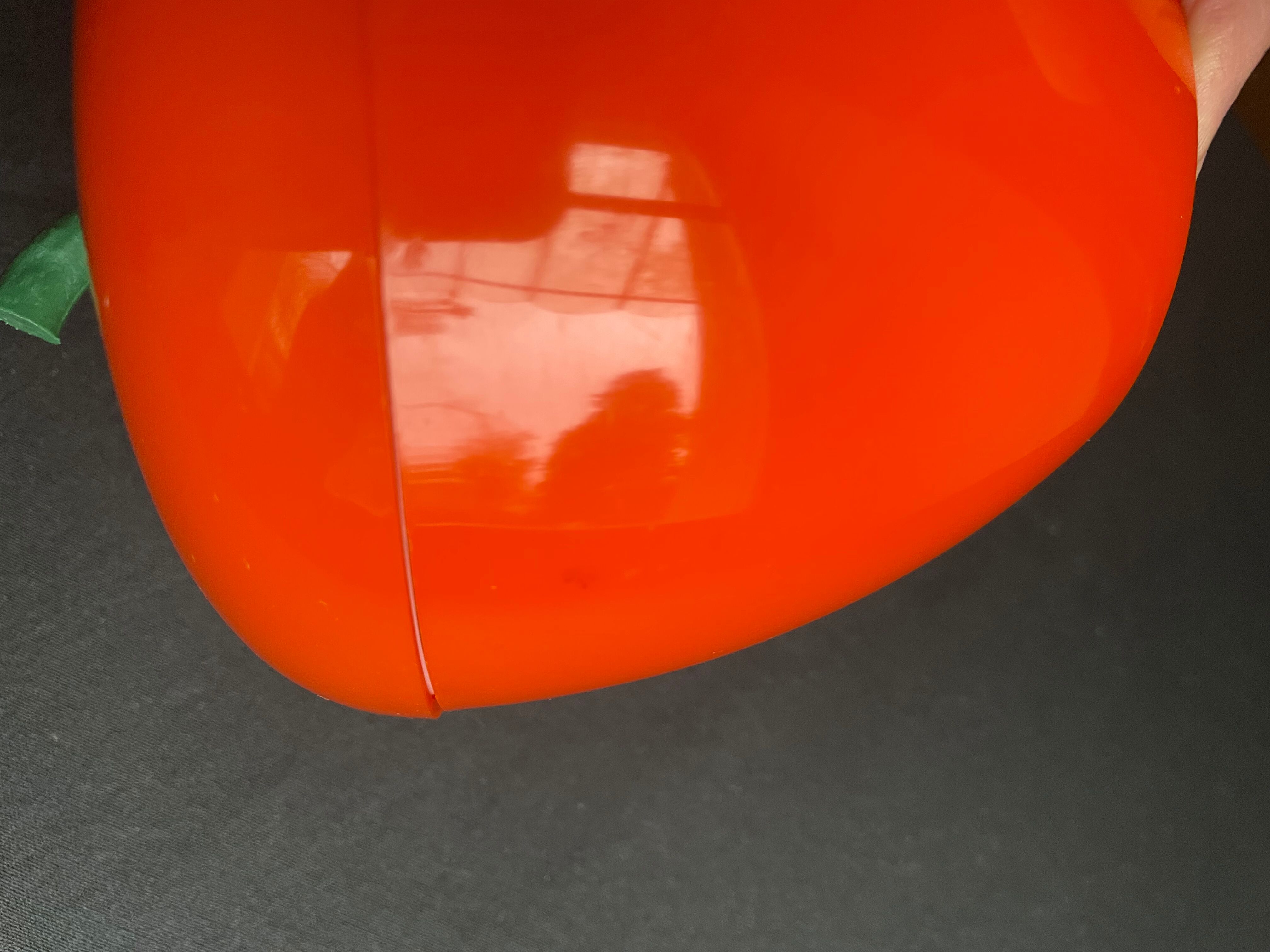 Orange apple ice bucket 1970