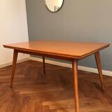 Meal table, expandable, oak