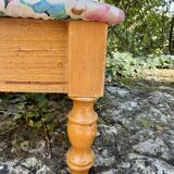 Vintage storage box footrest