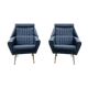 Pair of vintage modernist armchairs 50s