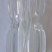 Pressed glass vase