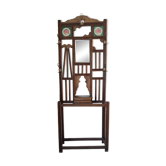 Oak coat rack Art Deco
