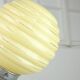 Lustre à sphère jaune Art Déco Italien