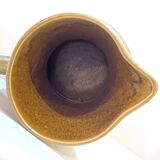 Pichet Digoin forme libre  brutaliste en grès beige vintage 1960