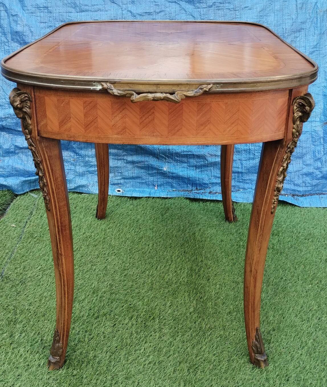 Louis XV style marquetry table