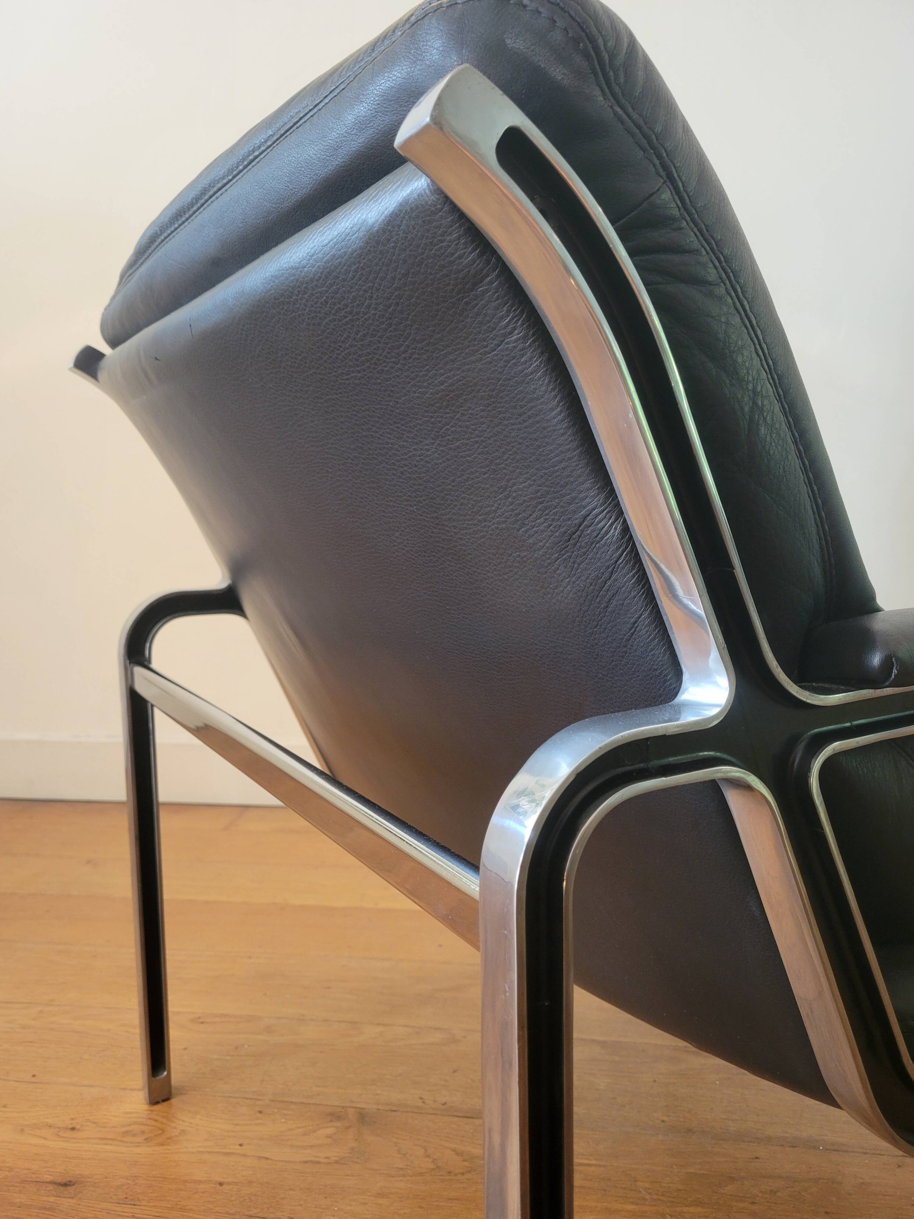 Mid-century modern lounge chair by André Vandenbeuck for Strässle 1960