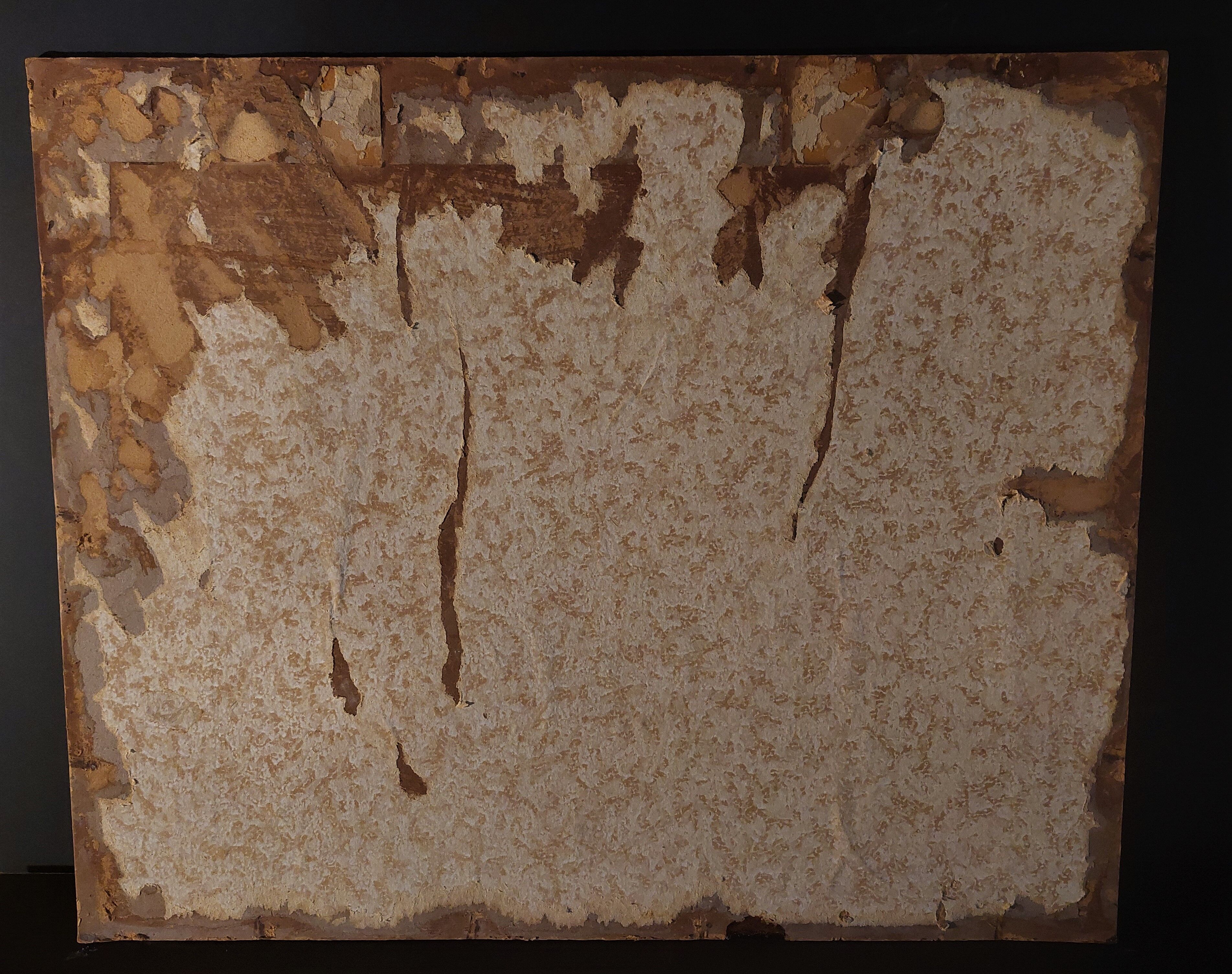 Painting oil on panel landscape Basque country