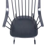 Scandinavian rocking chair "Grandessa", Lena Larsson, Nesto, Sweden, 1960