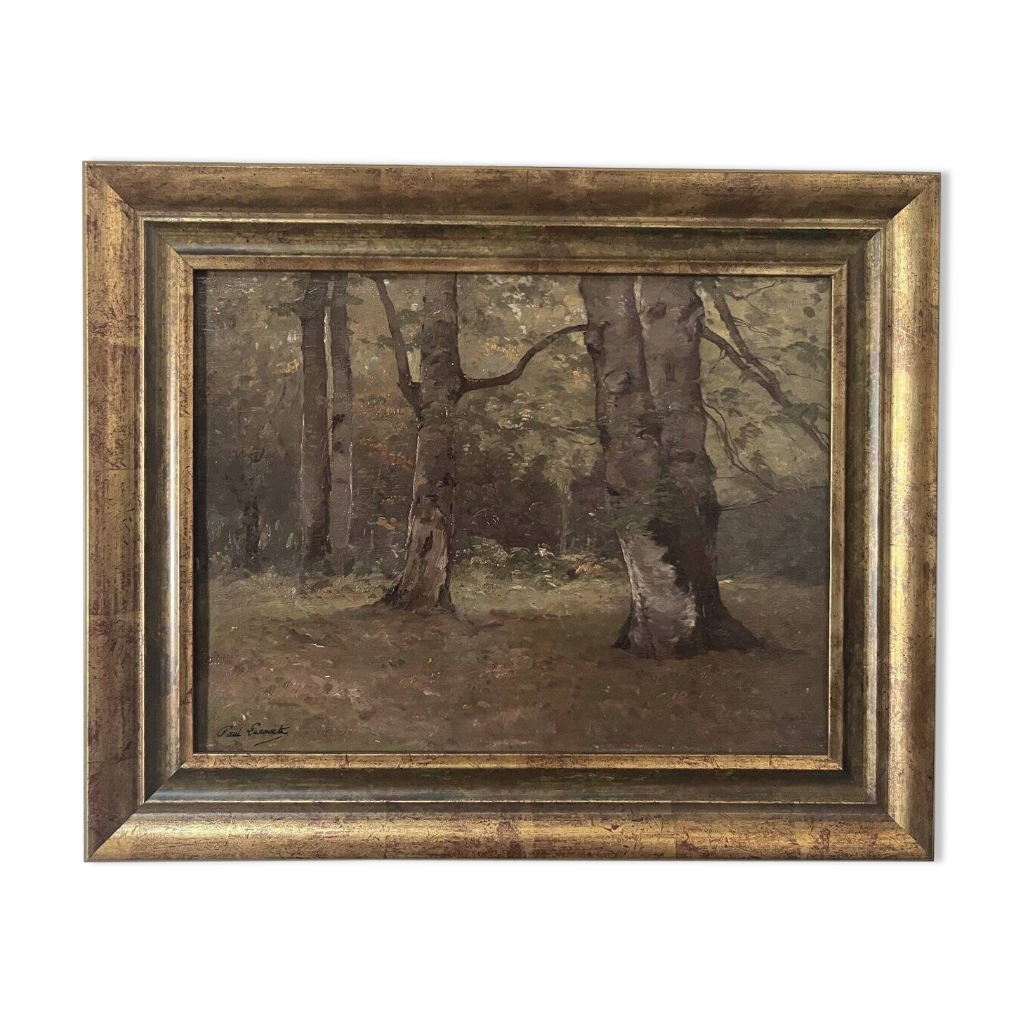Paul Lecomte (1842–1920) A Underwood, oil on panel, signed