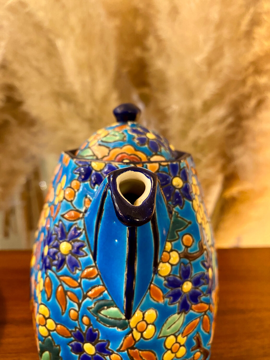Coffee maker / pourer enamels of Longwy