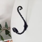Vintage wrought iron coat rack